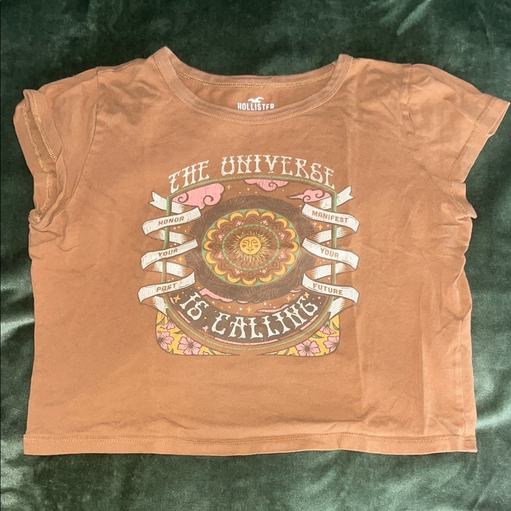 Hollister Kids Tan Graphic Tee